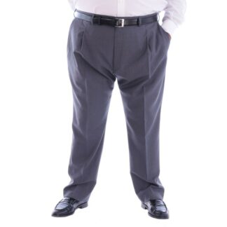 Pantalón de vestir gris con pinzas